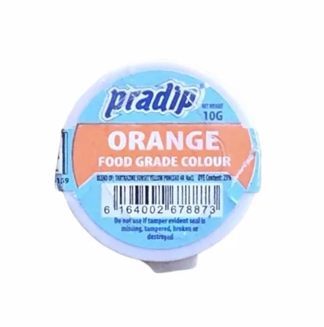 Pradip Orange Food Colour Pots 10G